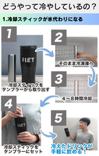 FLETタンブラー専用・冷却スティック（アイススティック）